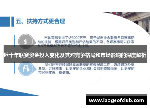 近十年联赛资金投入变化及其对竞争格局和市场影响的深度解析 近十年联赛资金投入变化及其对竞争格局和市场影响的深度解析